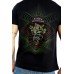 GANESHA Mantra UV Glow Psy Men's Cotton T-Shirt (Black).
