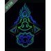 HARE KRISHNA Mantra Glow in Dark + UV Glow UNISEX T-Shirt (Black).